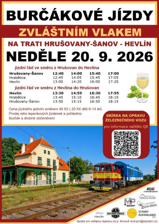 Burčákové jízdy do Hevlína